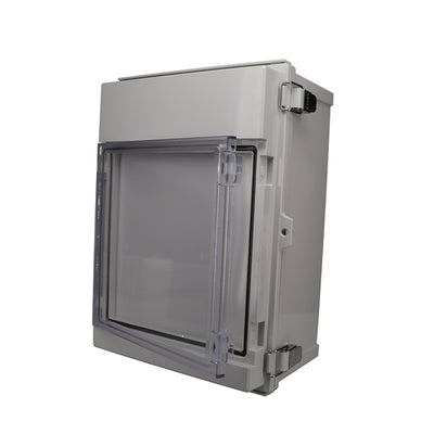 AIO-11111 by Bud Industries - BOX ABS GRY/CLR 13.78""LX9.840""W