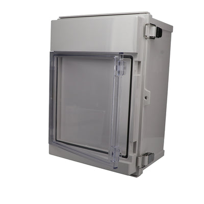 AIO-11112 by Bud Industries - BOX ABS GRY/CLR 13.78""LX9.840""W