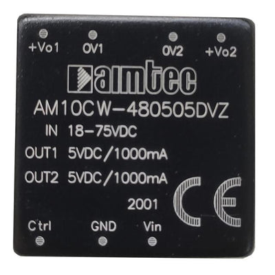 AM10CW-480524DVZ by aimtec - DC DC CONVERTER 5V 24V 10W