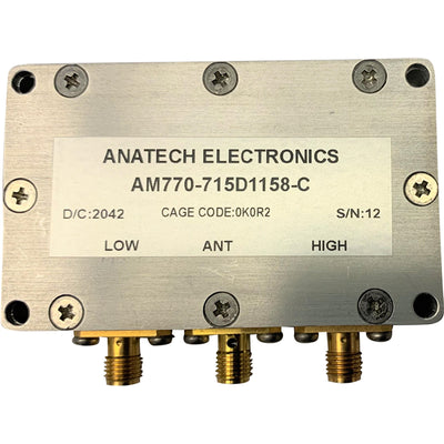 AM770-715D1158-C by Anatech Electronics Inc. - 770.5 / 715.5 MHZ CONNECTORIZED