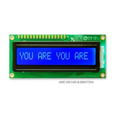 AMC1601AR-B-B6WTDW by Orient Display - LCD COB CHAR 16X1 BLUE TRANSM