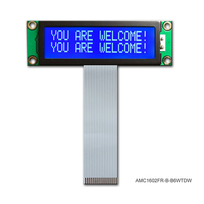 AMC1602FR-B-B6WTDW by Orient Display - 16X2 CHARACTER STN BLUE