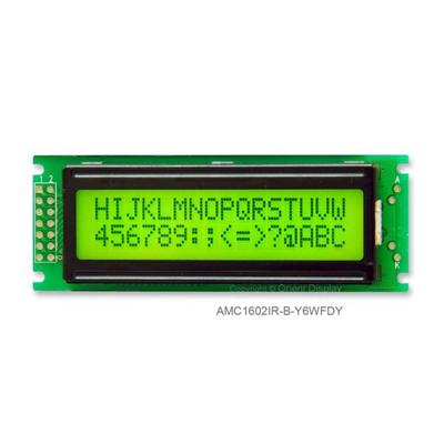 AMC1602IR-B-Y6WFDY by Orient Display - LCD COB CHAR 16X2 Y/G TRANSF