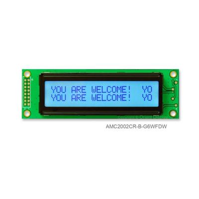 AMC2002CR-B-G6WFDW by Orient Display - LCD COB CHAR 20X2 GRAY TRANSF