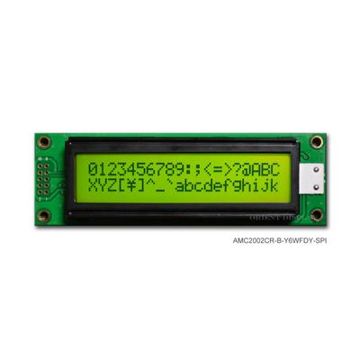 AMC2002CR-B-Y6WFDY-SPI by Orient Display - LCD COB CHAR 20X2 Y/G TRANSF SPI