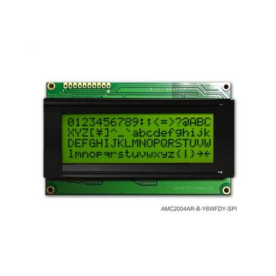 AMC2004AR-B-Y6WFDY-SPI by Orient Display - LCD COB CHAR 20X4 Y/G TRANSF SPI