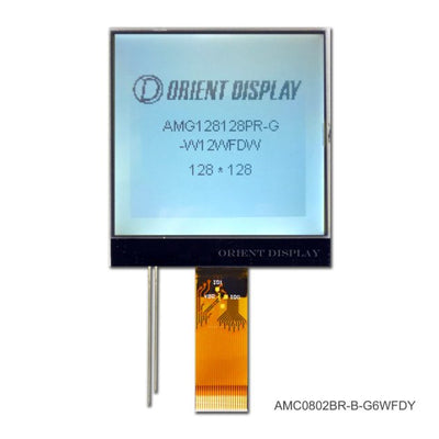 AMG128128PR-G-W12WFDW by Orient Display - COG GRAPH 128128 FSTN+ TRANSF