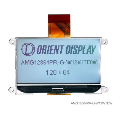 AMG12864PR-G-W12WTDW by Orient Display - COG GRAPH 12864 FSTN+ TRANSF