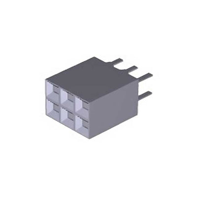 147424-3 by TE Connectivity AMP Connectors - CONNECTOR RECPT 6POS 0.1 GOLD PCB
