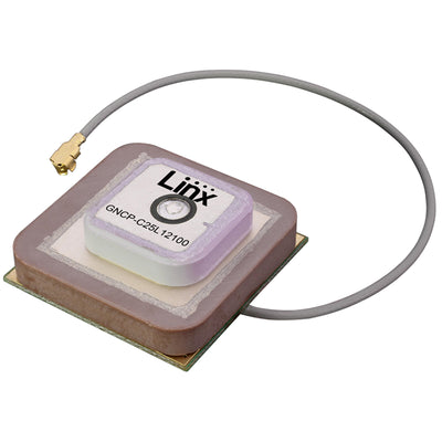 ANT-GNCP-C25L12100 by Linx Technologies Inc. - RF ANT GNSS GPS L1L2 25X25 LNA