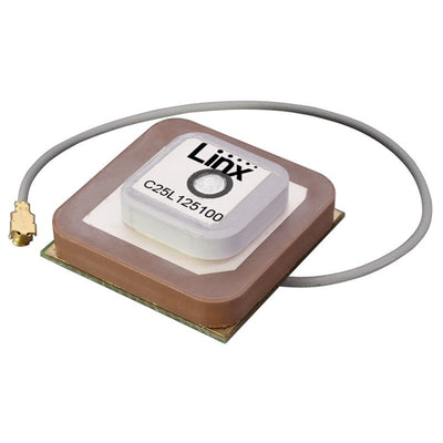 ANT-GNCP-C25L125100 by Linx Technologies Inc. - RF ANT GNSS L1L2L5 25X25 LNA UFL