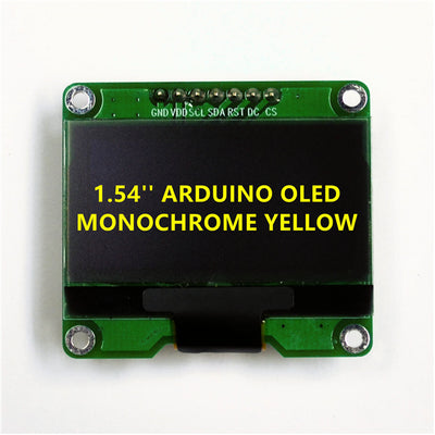 AOM12864A0-1.54YW-ANO by Orient Display - 1.54'' ARDUINO OLED YELLOW128X64