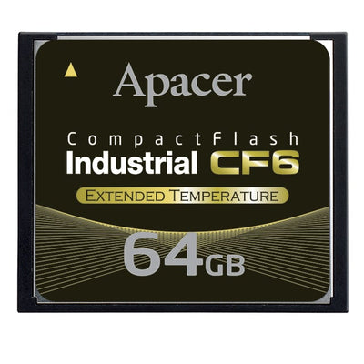 AP-CF064GRANS-ETNRC by Apacer Memory America - MEM CARD COMPACTFLASH 64GB SLC
