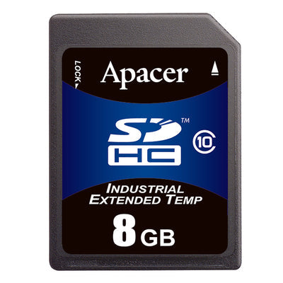 AP-ISD08GID4B-3T by Apacer Memory America - MEMORY CARD SDHC 8GB SLC