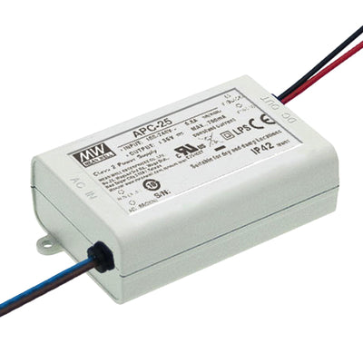 APC-25-350 by MEAN WELL USA Inc. - LED DRVR CC AC/DC 25-70V 350MA
