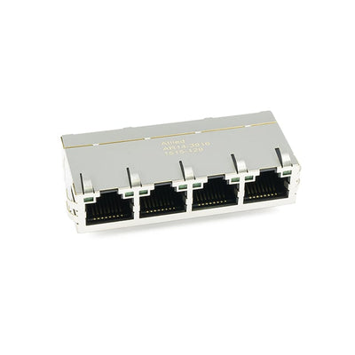 AR14-3916 by Allied Components International - GANGED 4 POSITON MODULAR JACK