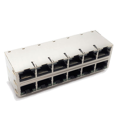 AR26-4726I by Allied Components International - RJ45, 2x6, 12 Port, Base-T