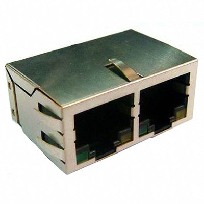 ARJ12A-MASD-A-B-EMU2 by Abracon LLC - CONNECTOR JACK 2PORT 100 BASE-TX PCB
