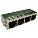ARJ14A-MISB-MU2 by Abracon LLC - CONNECTOR JACK 4PORT 100 BASE-T PCB