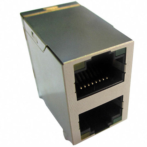 ARJ21A-MBSD-A-B-EMU2 by Abracon LLC - CONNECTOR JACK 2PORT 1000 BASE-T PCB
