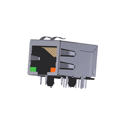 ARJM11A1-001-AD-CW2 by Abracon LLC - CONNECTOR JACK 1PORT 100 BASE-T PCB