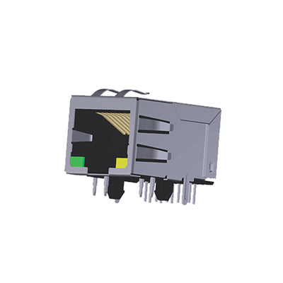 ARJM11A1-502-JJ-EW2 by Abracon LLC - CONNECTOR JACK 1PORT 1000 BASE-T PCB