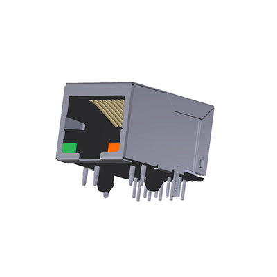 ARJM11B1-001-AD-CW2 by Abracon LLC - CONNECTOR JACK 1PORT 100 BASE-T PCB