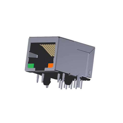 ARJM11B1-001-AD-CW2 by Abracon LLC - CONNECTOR JACK 1PORT 100 BASE-T PCB