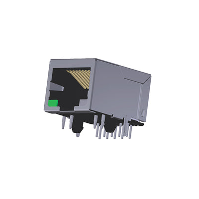ARJM11B1-001-AN-CW4 by Abracon LLC - CONNECTOR JACK 1PORT 100 BASE-T PCB