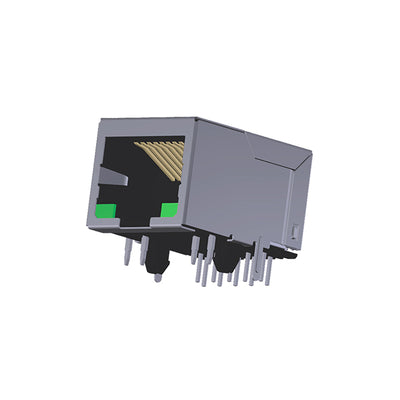 ARJM11B1-001-JA-CW2 by Abracon LLC - CONNECTOR JACK 1PORT 100 BASE-T PCB