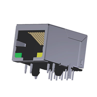 ARJM11B1-009-AB-EW2 by Abracon LLC - CONNECTOR JACK 1PORT 100 BASE-T PCB