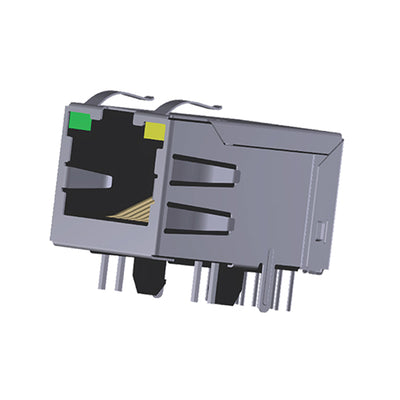 ARJM11C7-009-AB-EW2 by Abracon LLC - CONNECTOR JACK 1PORT 100 BASE-T PCB