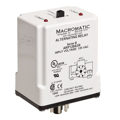 ARP120A3R by Macromatic Industrial Controls - RELAY IMPULSE DPDT 10A 120V