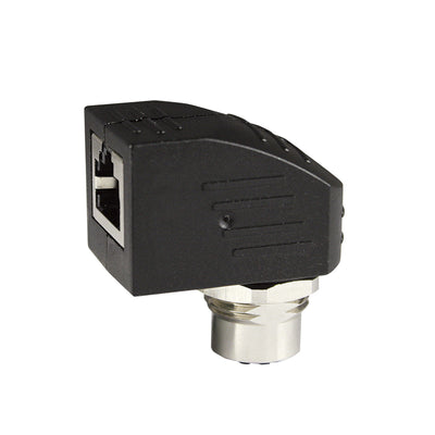 ASITPA-4512FD-RA by Finecables - M12 TO RJ45 ADAPTER FEMALE D-COD