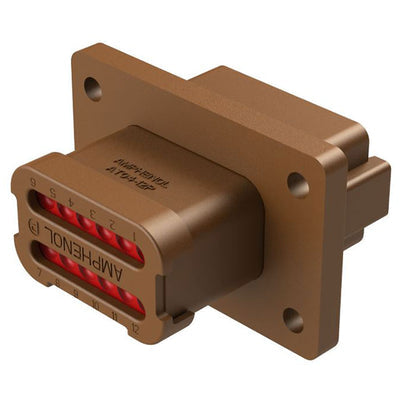 AT04-12PD-LE07 by Amphenol Sine Systems Corp - CONNECTOR RECPT HSG 12POS FLANGE MNT