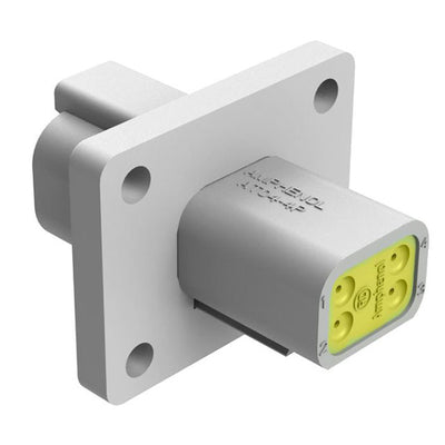 AT04-4P-CL03 by Amphenol Sine Systems Corp - CONNECTOR RECPT HSG 4POS FLANGE MNT