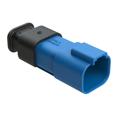 AT04-4P-SR02BLU by Amphenol Sine Systems Corp - CONNECTOR RECPT HSG 4POS