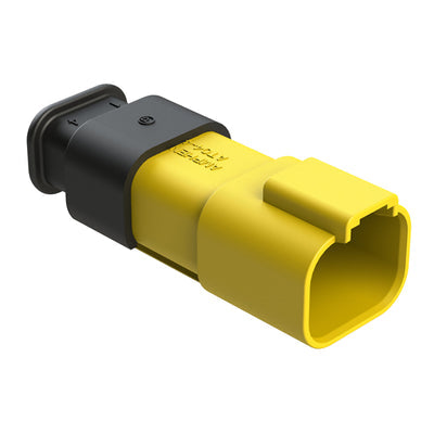 AT04-4P-SR02YEL by Amphenol Sine Systems Corp - CONNECTOR RECPT HSG 4POS