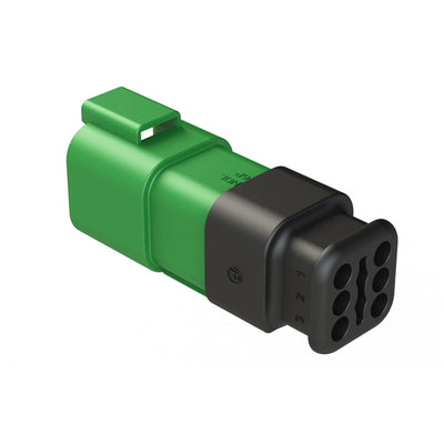 AT04-6P-SR01GRN by Amphenol Sine Systems Corp - CONNECTOR RECPT HSG 6POS