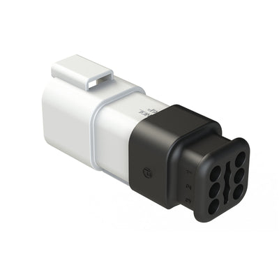 AT04-6P-SR01WHT by Amphenol Sine Systems Corp - CONNECTOR RECPT HSG 6POS