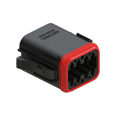 AT06-08SA-RDBLK by Amphenol Sine Systems Corp - CONNECTOR PLUG HSG 8POS 14-20AWG