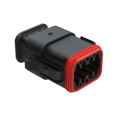 AT06-08SA-SR2BK by Amphenol Sine Systems Corp - CONNECTOR PLUG HSG 8POS