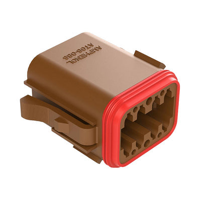 AT06-08SD-RD01 by Amphenol Sine Systems Corp - CONNECTOR PLUG HSG 8POS 14-20AWG