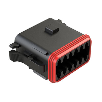 AT06-12SB-RD01 by Amphenol Sine Systems Corp - CONNECTOR PLUG HSG 12POS 14-20AWG