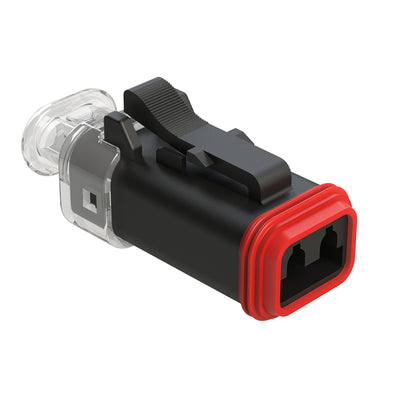 AT06-2S-D1224VR by Amphenol Sine Systems Corp - CONNECTOR PLUG HSG 2POS