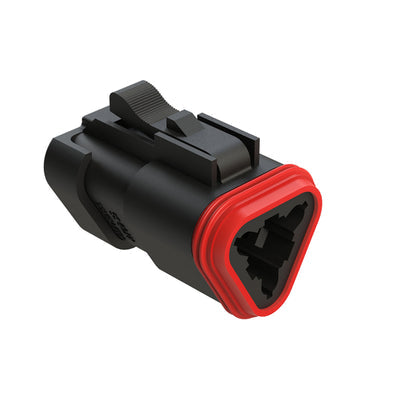 AT06-3S-EC01BLK by Amphenol Sine Systems Corp - CONNECTOR PLUG HSG 3POS