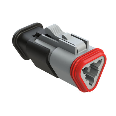 AT06-3S-SR01GRY by Amphenol Sine Systems Corp - CONNECTOR PLUG HSG 3POS