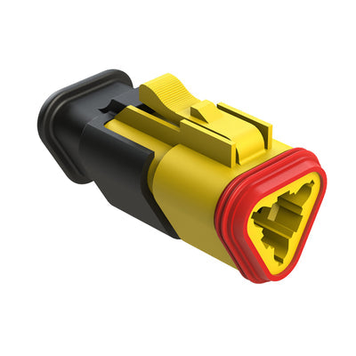 AT06-3S-SR01YEL by Amphenol Sine Systems Corp - CONNECTOR PLUG HSG 3POS