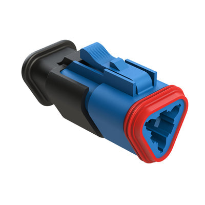 AT06-3S-SR02BLU by Amphenol Sine Systems Corp - CONNECTOR PLUG HSG 3POS