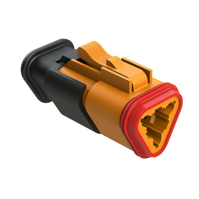 AT06-3S-SR02ORG by Amphenol Sine Systems Corp - CONNECTOR PLUG HSG 3POS